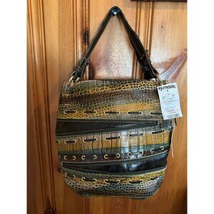 Vintage Marco Buggiani Italy Leather Snakeskin Women’s Shoulder Bag Purse